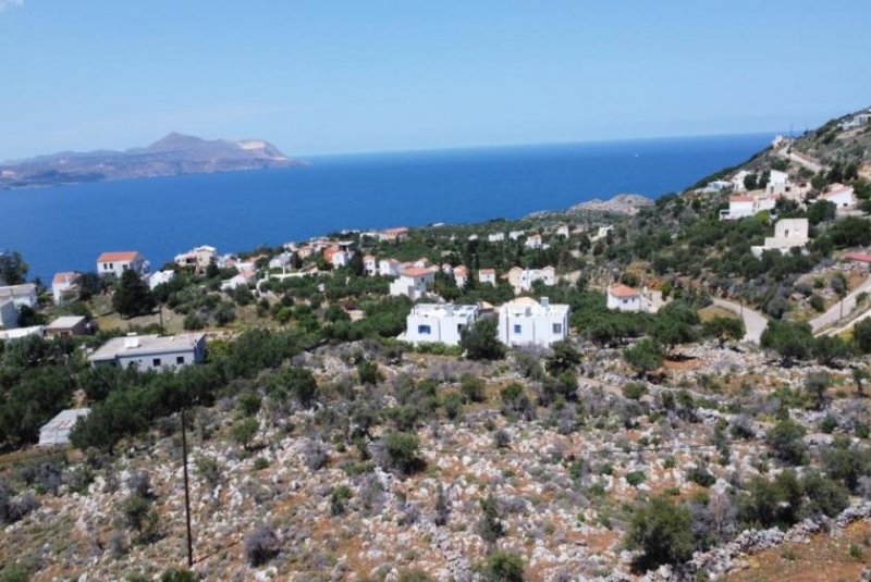 Kokkino Chorio Kreta, Kokkino Chorio: Grundstück mit unverbautem Meerblick zu verkaufen Grundstück kaufen